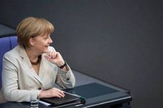 Schafft die Partei von Bundeskanzlerin Angela Merkel (CDU) im Duett mit der FDP erneut die Mehrheit im Bundestag? Bild und Copyright: Bundesregierung / Guido Bergmann