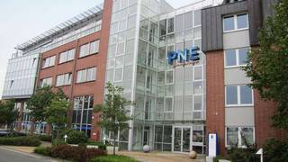Die Zentrale der PNE Wind AG in Cuxhaven. Am 16. Juni steht die wichtige Hauptversammlung des Unternehmens an. Foto und Copyright: PNE Wind AG.