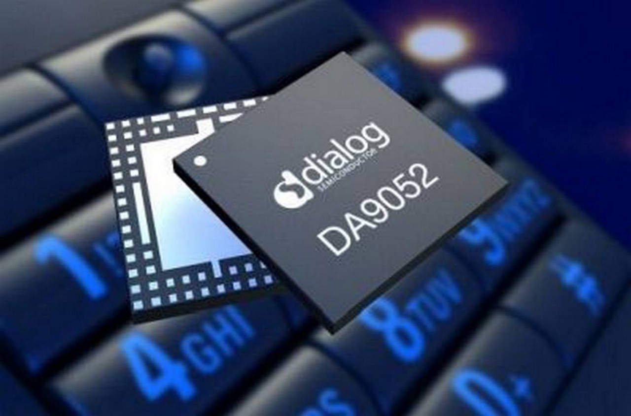 Chip der Serie DA9052 für das Energiemanagement. Bild und Copyright: Dialog Semiconductor.