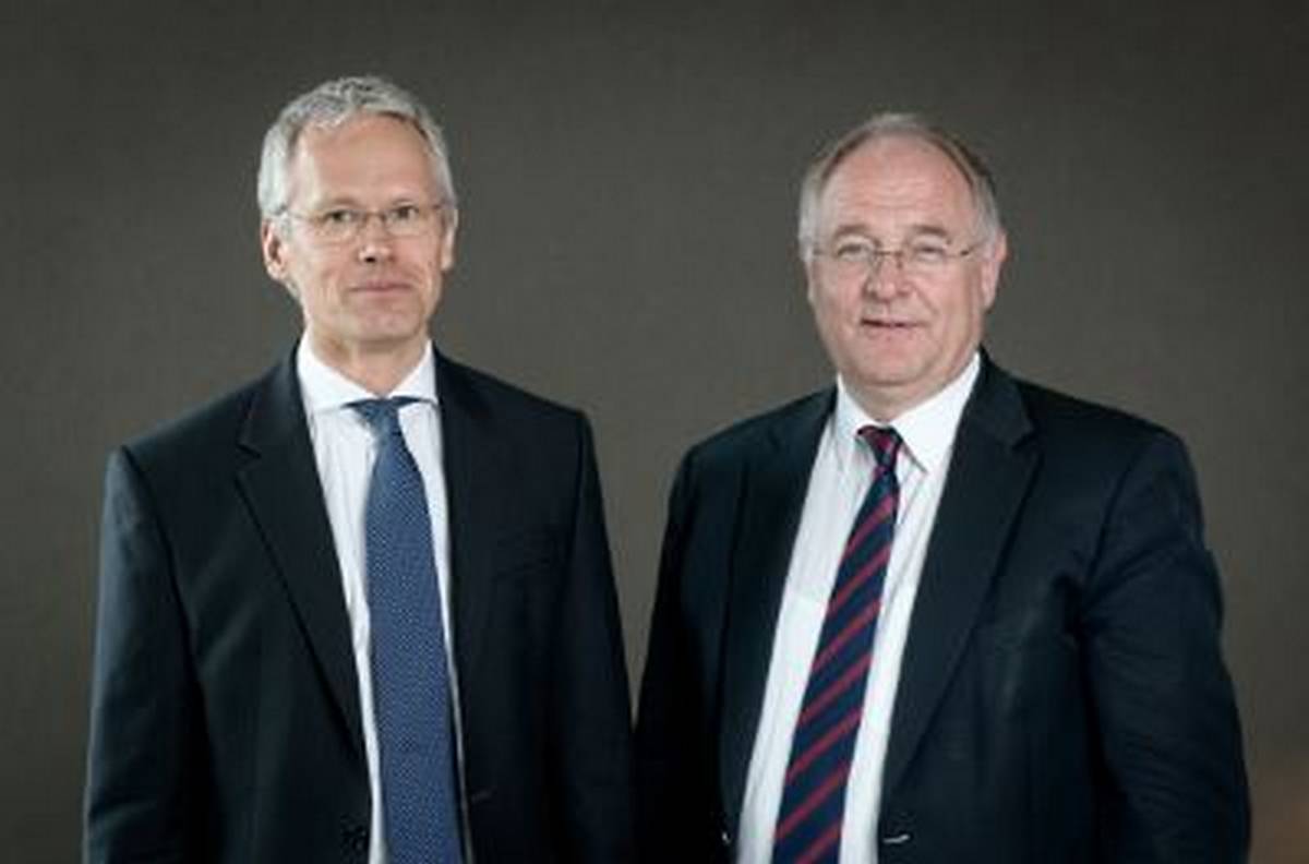 Gigaset-Vorstandschef Klaus Weßing und Finanzvorstand Stephan Mathys im Exklusivinterview mit der Redaktion von www.4investors.de. Bild und Copyright: Gigaset.