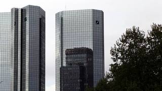 Deutsche Bank Zentrale in Frankfurt am Main. Bild und Copyright: Michael Barck / 4investors.
