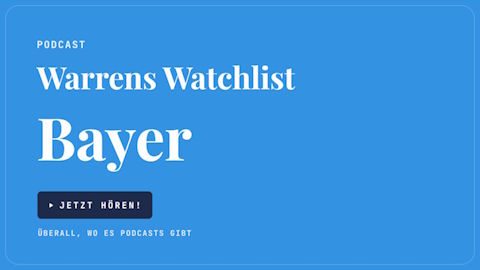 Ein Risiko weniger ist noch keine Rendite. Warum ein guter Tag noch keine Wende für die Bayer Aktie ist, hörst du in der Folge.
