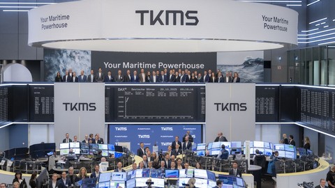 Die Aktien von TKMS notieren erst seit Oktober 2025 an der Börse, schwanken seitdem aber stark. Bild und Copyright: TKMS.