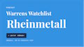 Rekorde allein reichen eben nicht für die Fünf. Warum es für die Rheinmetall-Aktie nicht mehr ist, hörst du in der neuen Warren Wise Podcast-Folge.