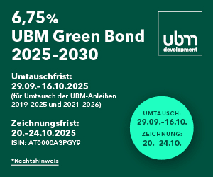 Neuer Green Bond von UBM Development